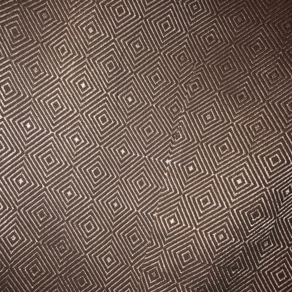 brown pattern button down - Picture 3 of 4